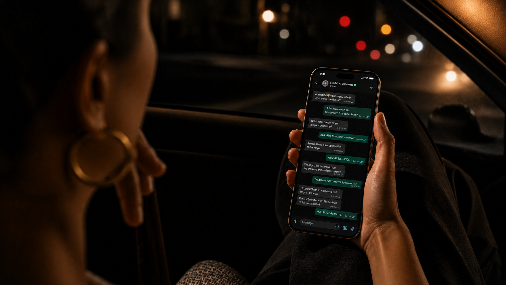 Comparison of a missed WhatsApp enquiry versus one answered by TWJ's AI in 8 seconds